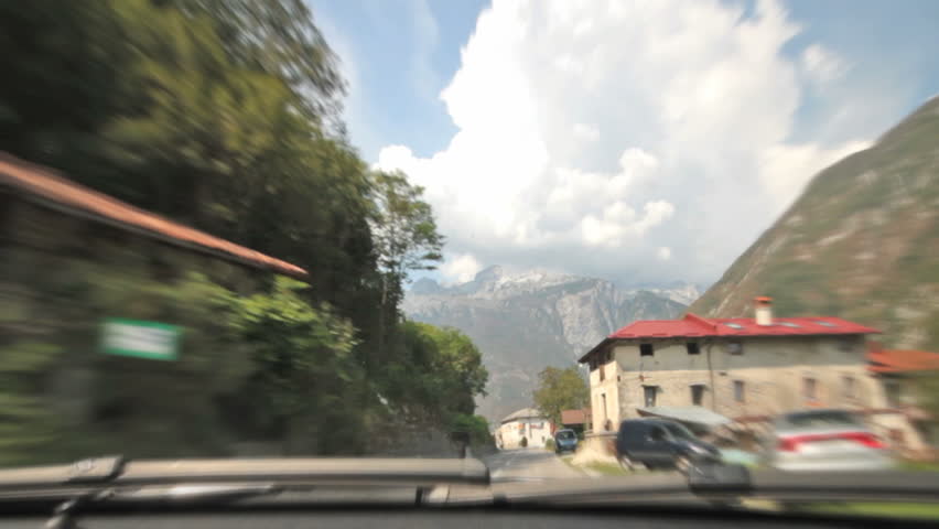 a drive through the mountains in Slovenia