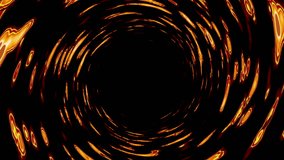 futuristic video animation with moving light tunnel, loop HD 1080p