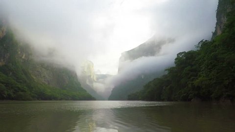 Canyon Sumidero, Chiapas, Mexico, Real Time, 4k
