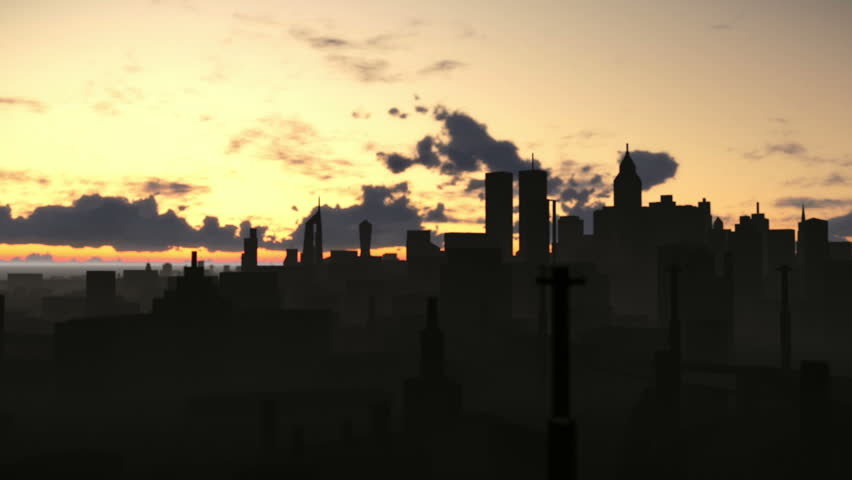 Silhouette of a city