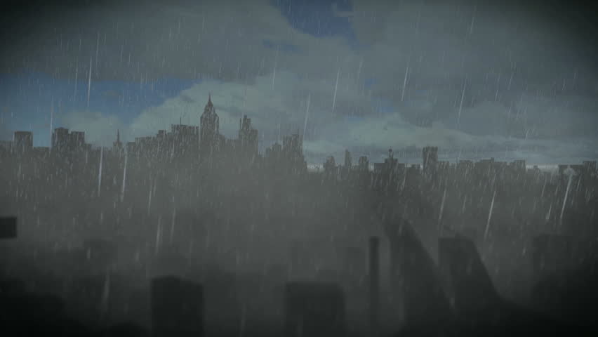 Storm in city