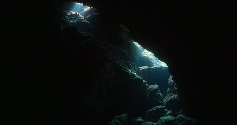 Sun Beam Rays Sun Shine Underwater Stock Footage Video (100% Royalty ...