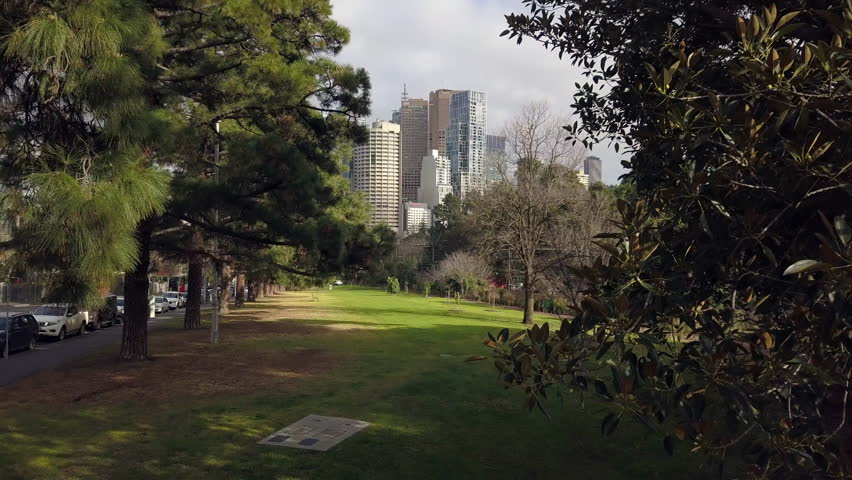 Aerial view of the Central Business District (CBD) of Melbourne, capital of Victoria, Australia, viewed from the city