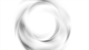 Abstract grey and white wavy circles motion graphic design. Seamless looping video animation Ultra HD 4K 3840x2160