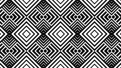 Animated white hypnotic square pattern on the black background. Seamless loop. 4K, UHD, Ultra HD resolution. More color backgrounds available - check my portfolio.