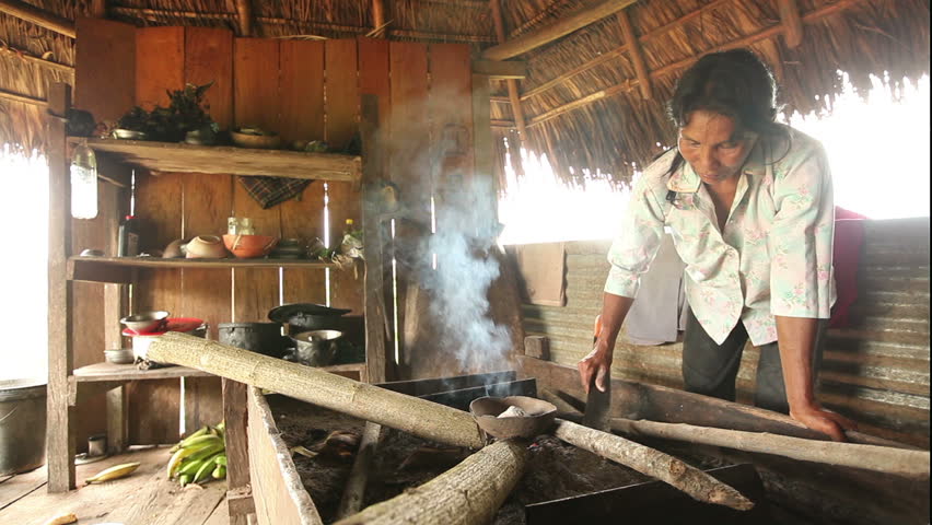 Adult woman making pottery, rural scene in ecuadorian Amazonia, When the desired