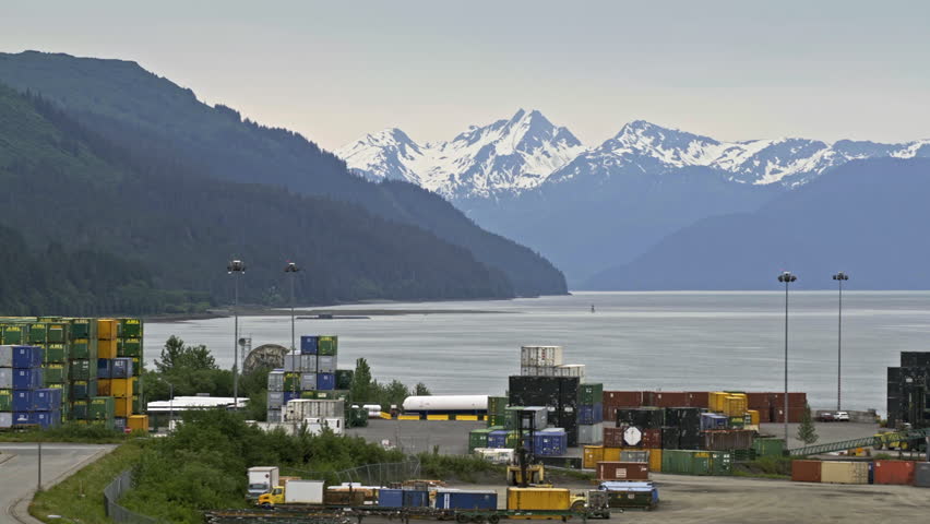 seaport in the town of Juneau, Alaska, USA