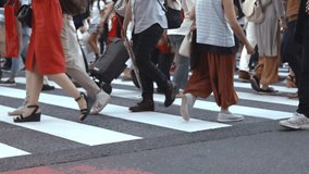 People walking on the crosswalk (Slow Motion Video) Shibuya in Summer
It's a slow motion video that people took on crosswalk in Shibuya Tokyo.
On the day of summer cloudy.