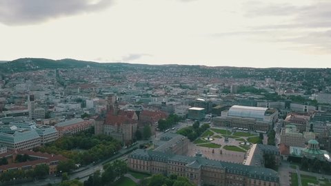 Stuttgart City Drone 4k Stock Footage Video (100% Royalty-free ...