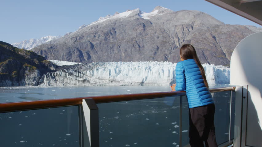 Glacier Bay Alaska Cruise Ship Passenger Stock Footage Video (100% ...