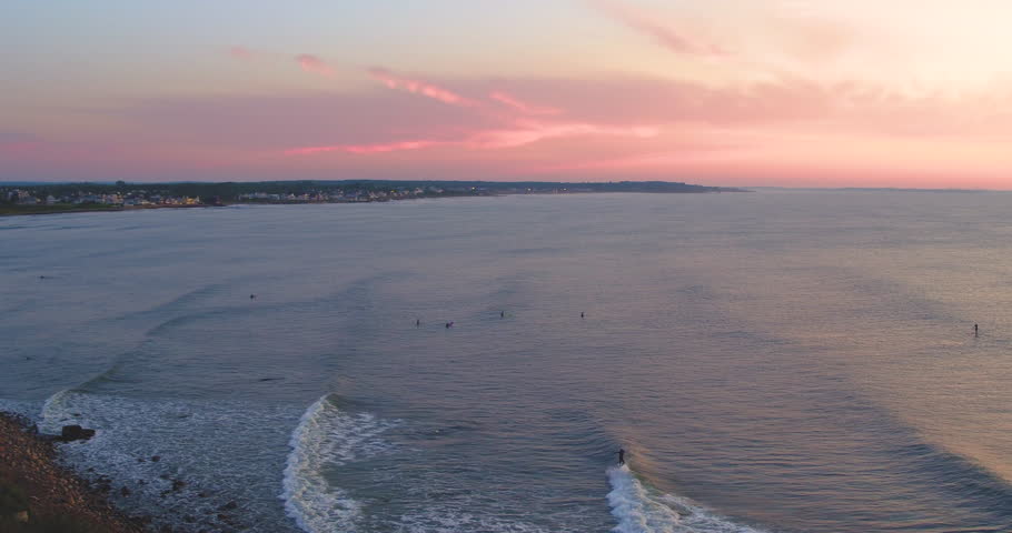 AERIAL: Surfer Wipe out