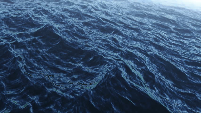 Slow motion loop of an ocean surface in HD
