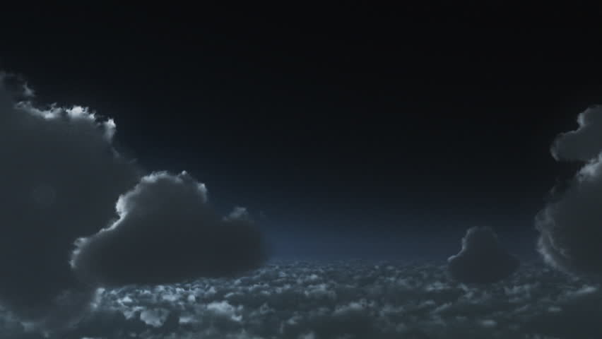 Flying above clouds,movie intro