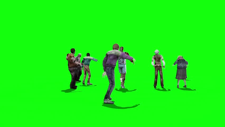 футаж зомби