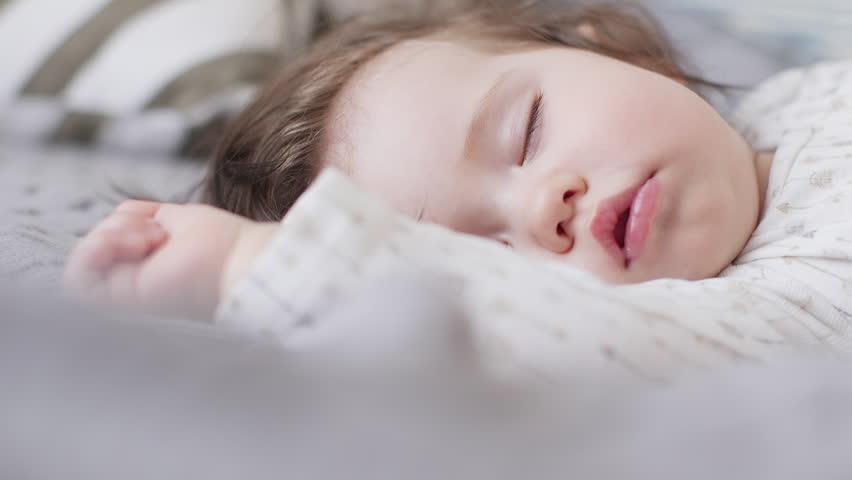 cute baby girl sleeping