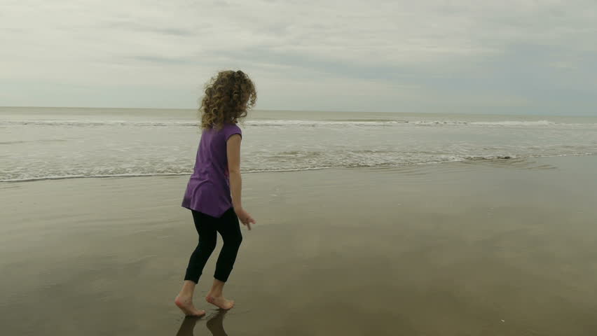 Girl Walking, Running, Jumping Doing Stock Footage Video (100% Royalty ...