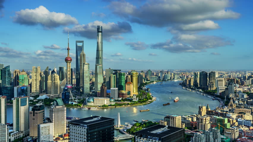 Overlook of Shanghai Cityscape in China image - Free stock photo ...