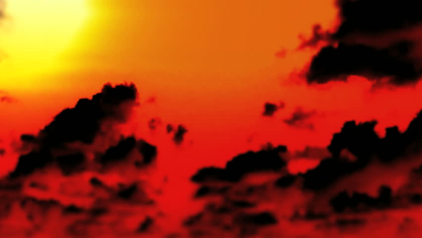 Dramatic sun and cloud scene time lapse