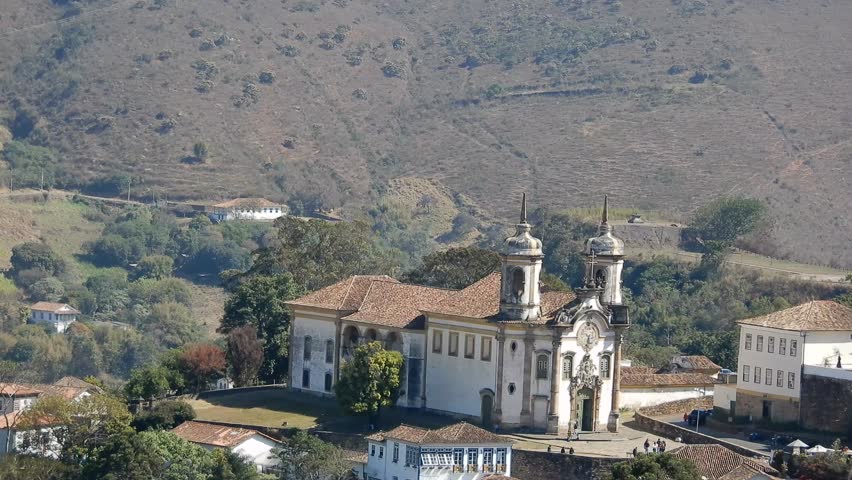  Historic City of Ouro Preto in the interior of the state of Minas Gerais, Brazil.