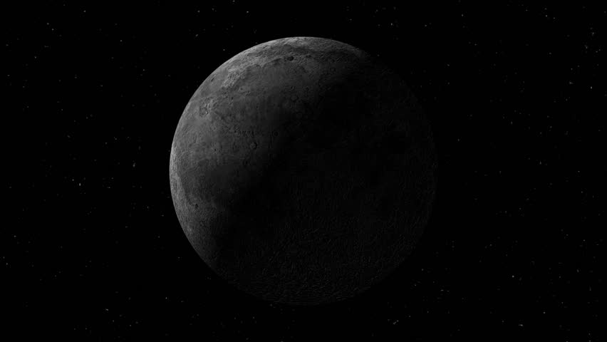 A time-lapse simulation of the moon waxing and waning.