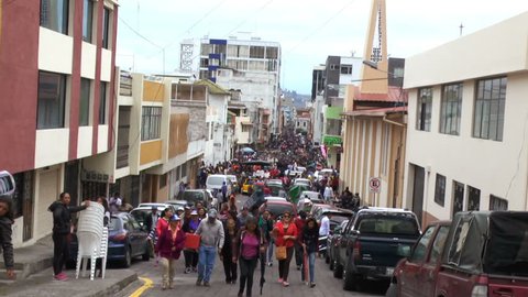 Carnival Festivities and Parade in Ambato, Ecuador