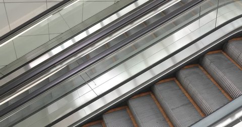 Underground Escalators in Hong Kong