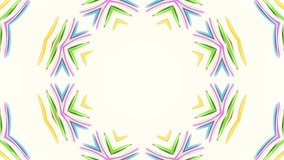 Colorful Kaleidoscopic Background. Kaleidoscopic loopable patterns.
