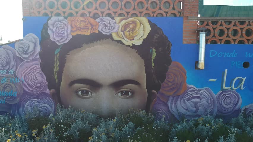 Cholula Mexico House of Frida Kahlo aerial shot in Puebla