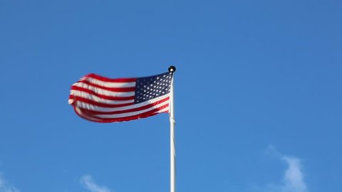 American Flag Flying On Flag Pole Stock Photo 475399666 | Shutterstock