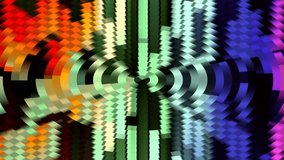 abstract soft rainbow color moving scale mosaic blocks holiday animation background New quality universal motion dynamic colorful joyful dance music video footage loop