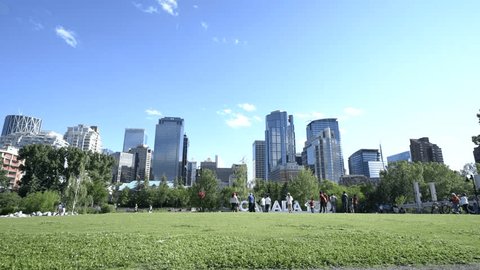 Time lapse of Calgary skyline. Canada 150
Clouds moving over Calgary skyline on a beautiful sunny day 