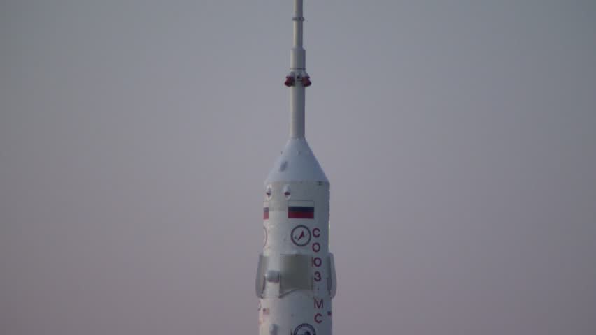 Rocket "Soyuz" launch. Baikonur, Kazakhstan. Shot 3.