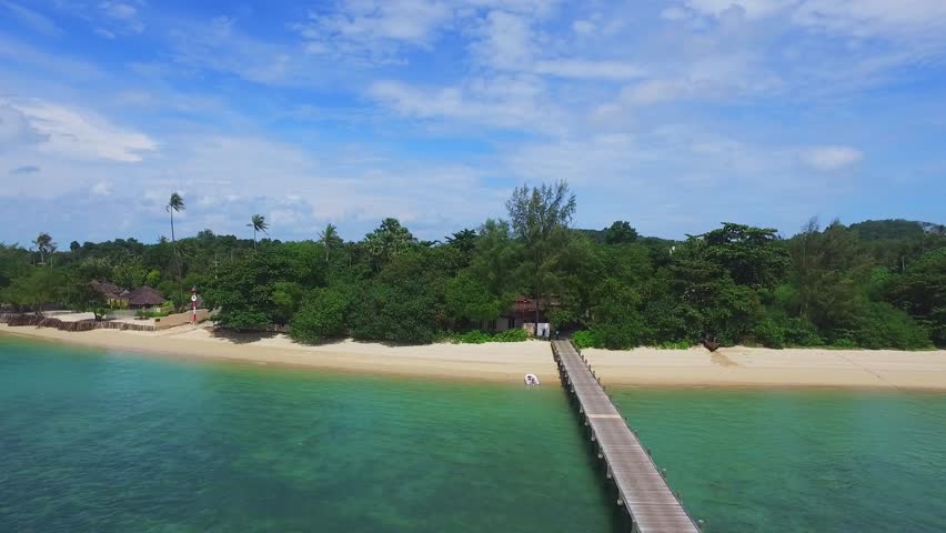 Naka Island with beach resorts Royalty-Free Stock Footage #30817663