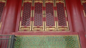 Forbidden City. Exquisite ancient architecture of China. High cultural heritage. Beijing.