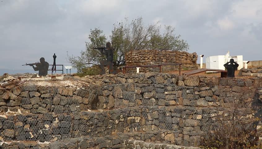 Abandoned bunker on top of Mount Bental, Golan Heights, Israel