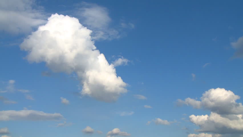 Time lapse of a clouds rolling in  blue sky | Shutterstock HD Video #308359