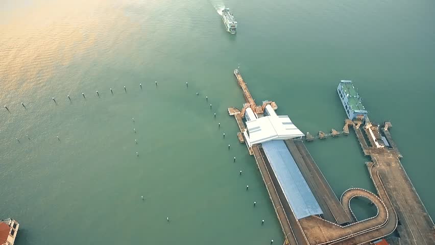 Butterworth ferry terminal (pengkalan sultan abdul halim) penang, malaysia  in the morning