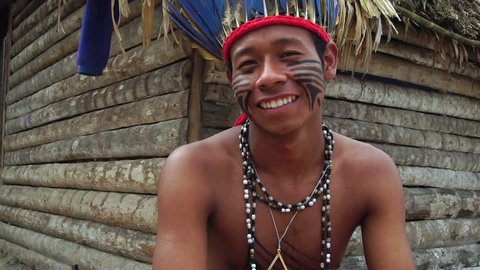 Native Brazilian Man a Indigenous Tribe in Brazil