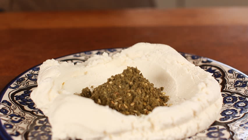 Labane Recipe a soft tart cheese Strained yogurt, Greek yogurt, yogurt cheese Royalty-Free Stock Footage #30866950