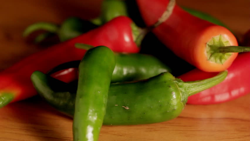Red and Green Chillies