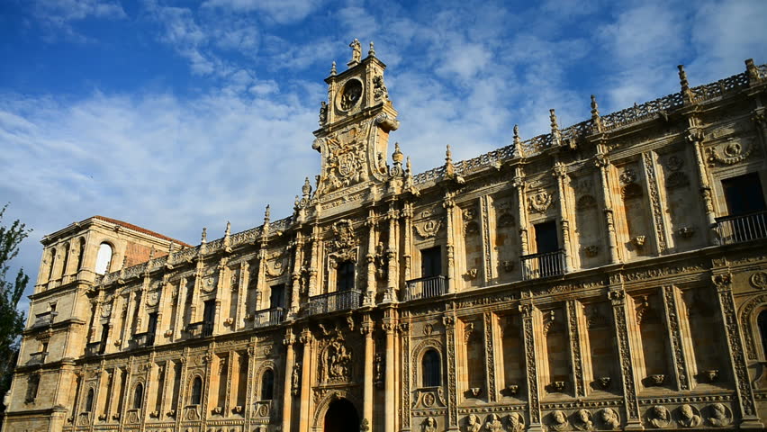 Monastery Hospital of San Marcos, today National Hotel Parador. Leon, Spain, Europe. Camino de Santiao.