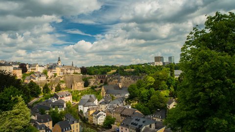 Beautiful Clouds over Luxembourg City