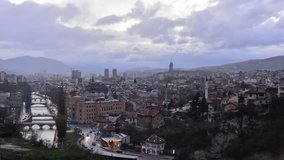 Time-lapse of Sarajevo, capital city of Bosnia and Herzegovina