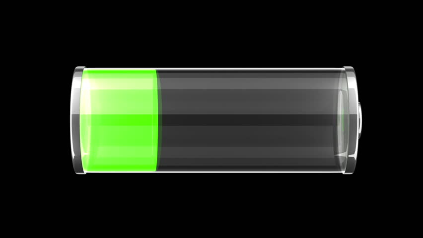 Glass green battery charging