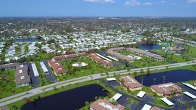 Aerial drone tour Naples Florida after Hurricane Irma