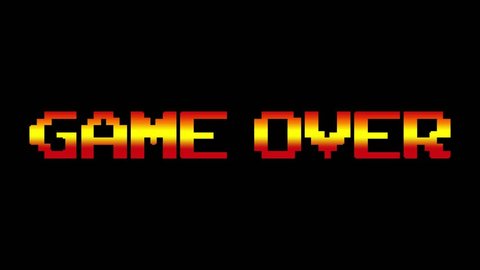 pixelated game over gif