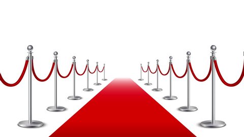Red carpet ceremonial vip event moving forward available in 4k UHD FullHD and HD 3d loopable realistic video footage