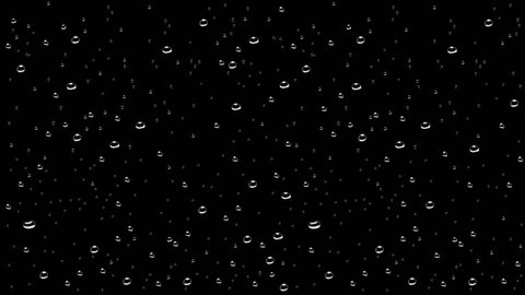 2d animation rain on window. Water drops. Pre-rendered with alpha channel with 4K resolution
