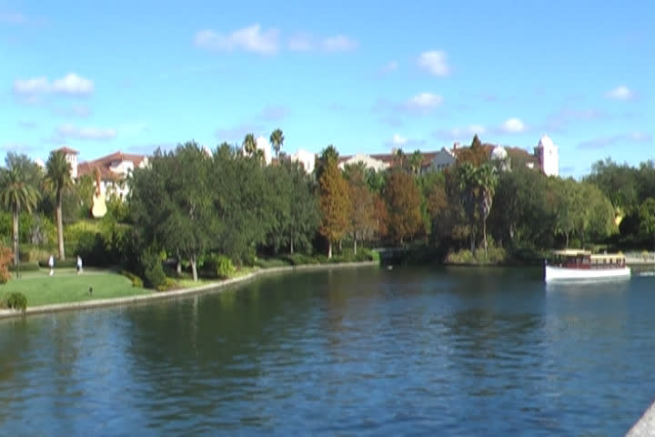 Boat on lake approaching