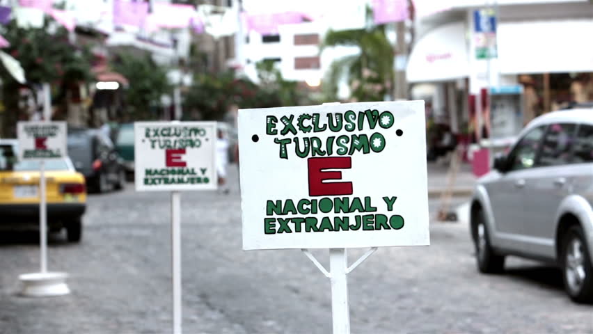 Tourism only shopping area old town Puerto Vallarta Mexico. Serves tourism from international travelers with higher security than other areas of the town. Tourist trap business.